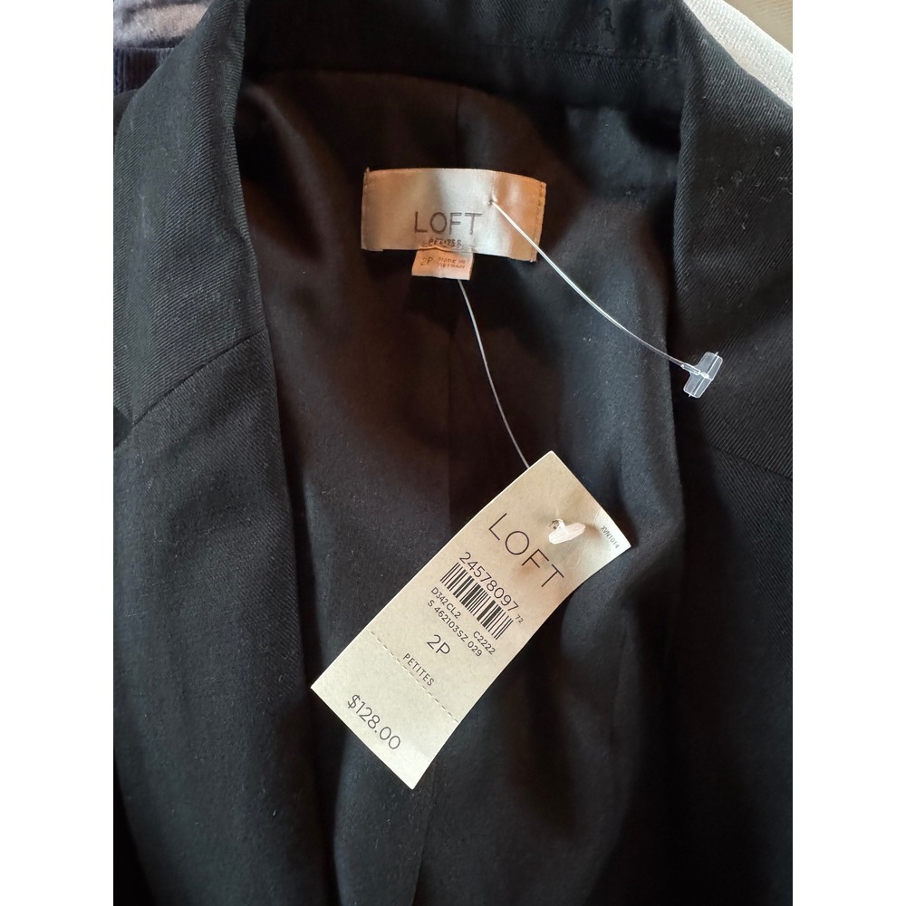 LOFT Black Single-Button Tailored Blazer - image 4